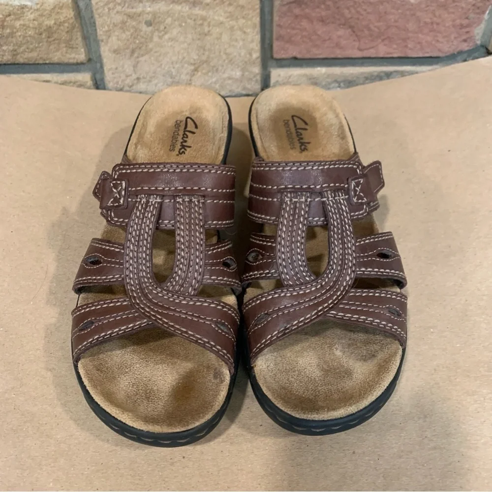 CLARKS‎ BENDABLES Lexi Belle brown leather sandals